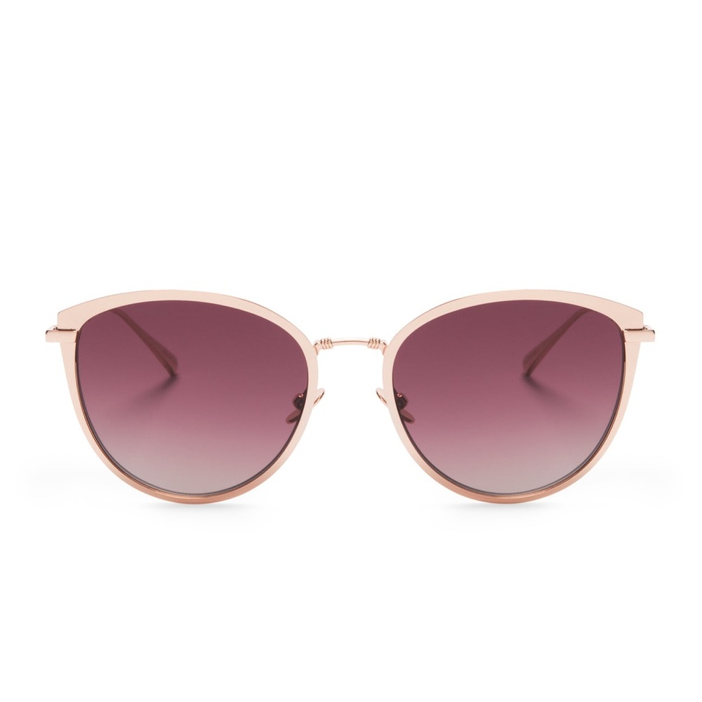 EUC Diff Eyewear Princess Leia rose gold sunglasses
